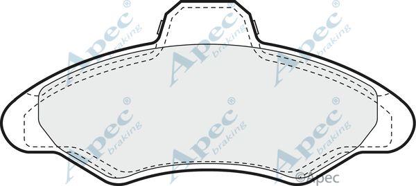 APEC BRAKING Комплект тормозных колодок, дисковый тормоз PAD685